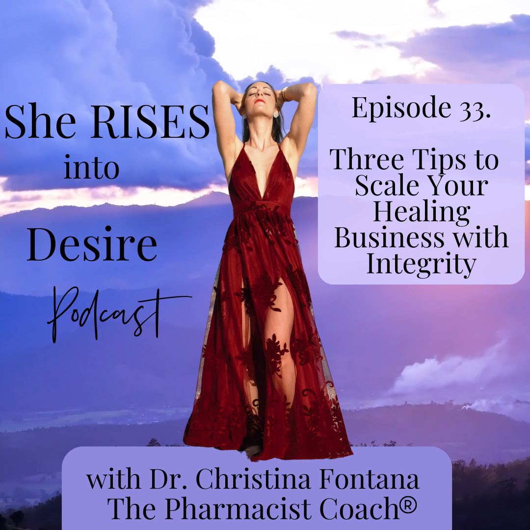Featured image for “She Rises to Desire Podcast: Episode 33-Three Tips to Scale Your Profitable Business with Excellence and Integrity”