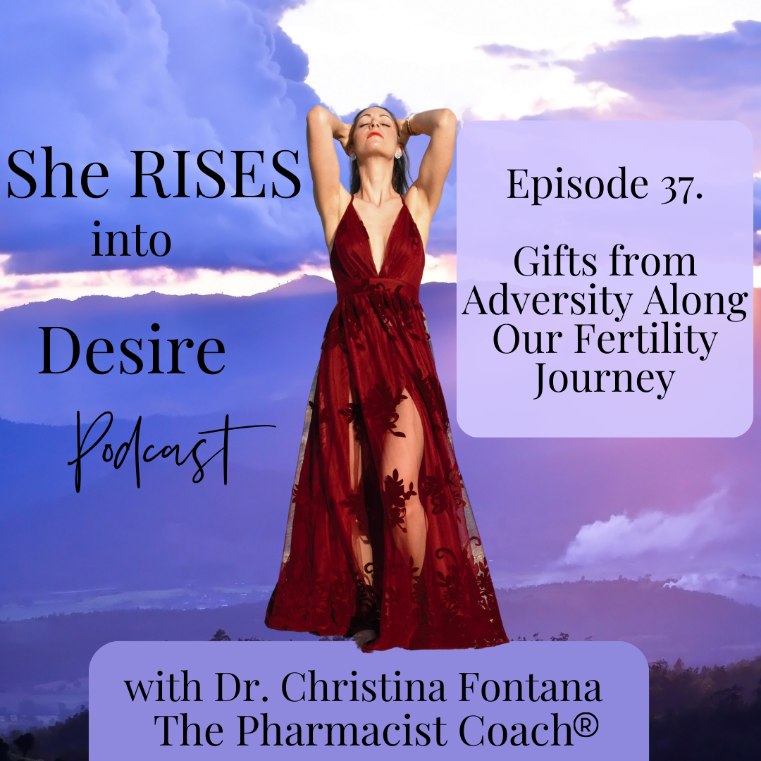 Featured image for “She Rises to Desire Podcast: Episode 37- Gifts from Adversity Along Our Fertility Journey”
